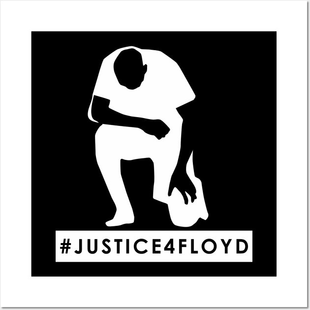 Justice 4 Floyd taking a knee Wall Art by ningsitihar